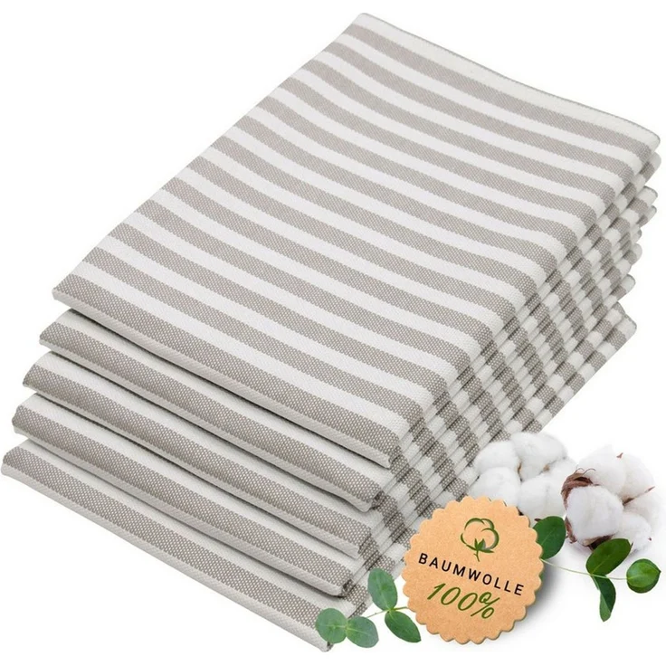 ZOLLNER Geschirrtuch, (Spar-Set, 5-tlg), 50 x 70 cm, 100% Baumwolle, vom Hotelwäschespezialisten – Bild 1