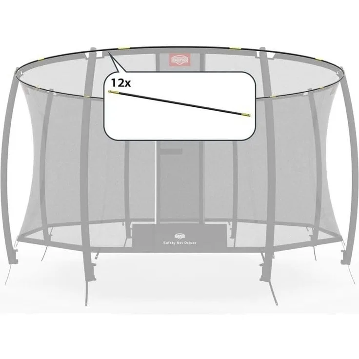 BERG Ersatzteil Sicherheitsnetz Deluxe - FiBERGlasstäbe 430 (14ft) 51. 30. 72. 07