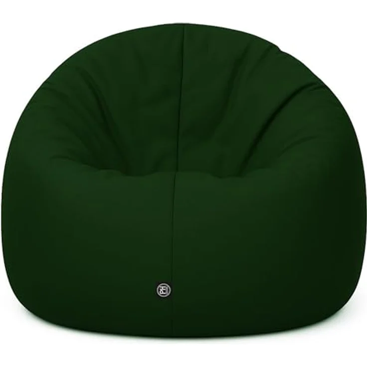 PATCH HOME 2-in-1 Sitzsack Sessel - Gaming Bean Bag mit Reißverschluss - Bereits befüllt, Ergonomisch & Robust für Kinder & Erwachsene - Indoor & Outdoor, Wetterfest (Dunkelgrün, 155cm) – Bild 7