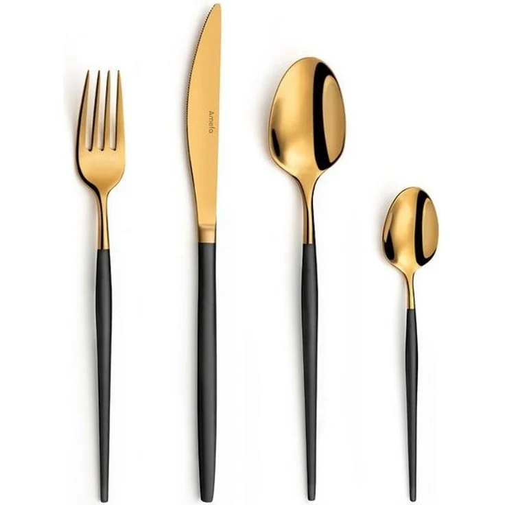 Amefa SOPRANO Besteckset 16-teilig PVD gold mattiert – Bild 4