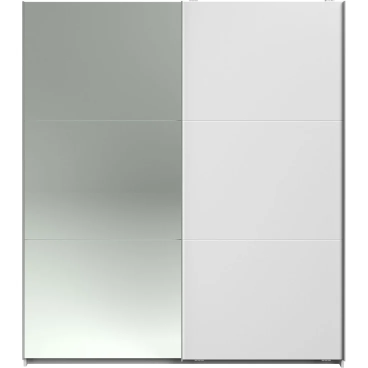 Kleiderschrank Swing in weiß mit Spiegel 178 cm – Bild 5