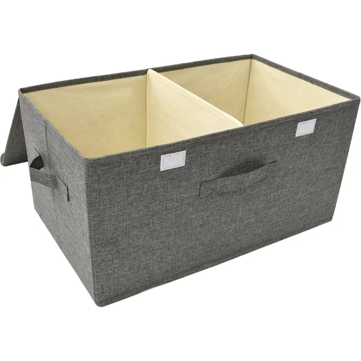 vidaXL Aufbewahrungsbox Stoff 50x30x25 cm Anthrazit 332912 – Bild 6