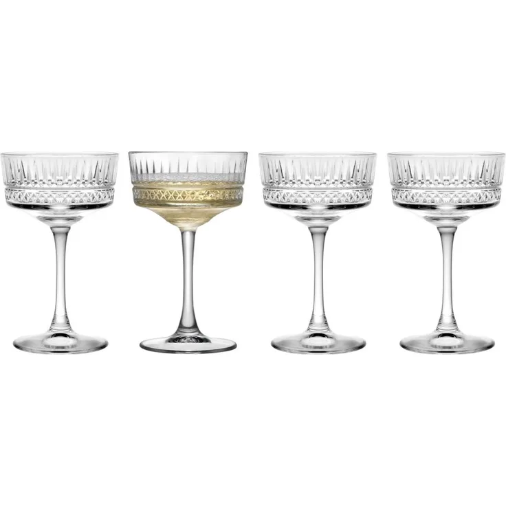 Pasabahce ELYSIA 440436 Champaign Glas Dessertglas 260 ml 4er Set Gläser-Set