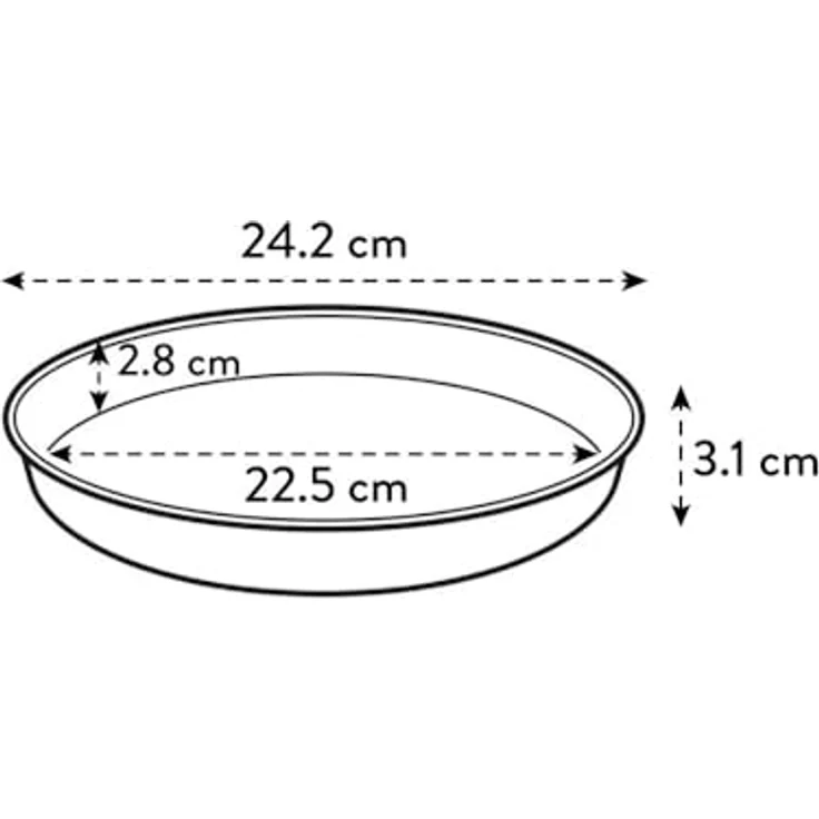 elho loft urban untersetzer rund 24cm Untersetzer - Ocker | Ø 24.2 x H 3.1 cm | Für den Außenbereich geeignet – Bild 3