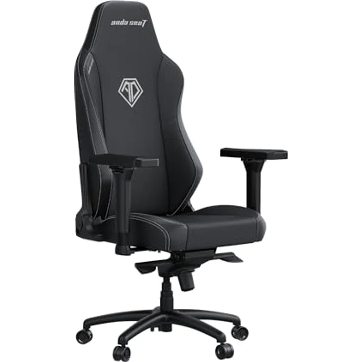 Anda Seat Phantom 3 Gaming Stuhl Ergonomisch - XL Gamerstuhle für Erwachsene mit 4D-Armlehnen, Fleckenabweisendes Kunstleder, Nacken- und Lendenwirbelstütze, Schreibtischstuhl und Gamer Stuhl Schwarz – Bild 2