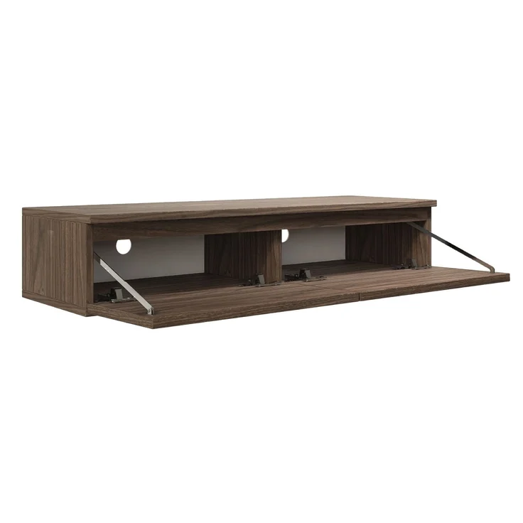 Selsey 'Bemmi Slim' - TV-Hängeboard 2-türig, Holzoptik Walnuss Wisconsin, 100 cm – Bild 7