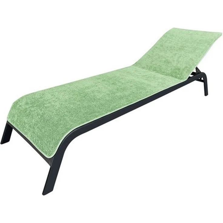 Laynenburg Liegenauflage Frottee Schonbezug aus 100% Baumwolle für Gartenliege, (2 St), Sonnenliege - Liegenbezug mit Umschlag für Standliege in 75x200 cm – Bild 4