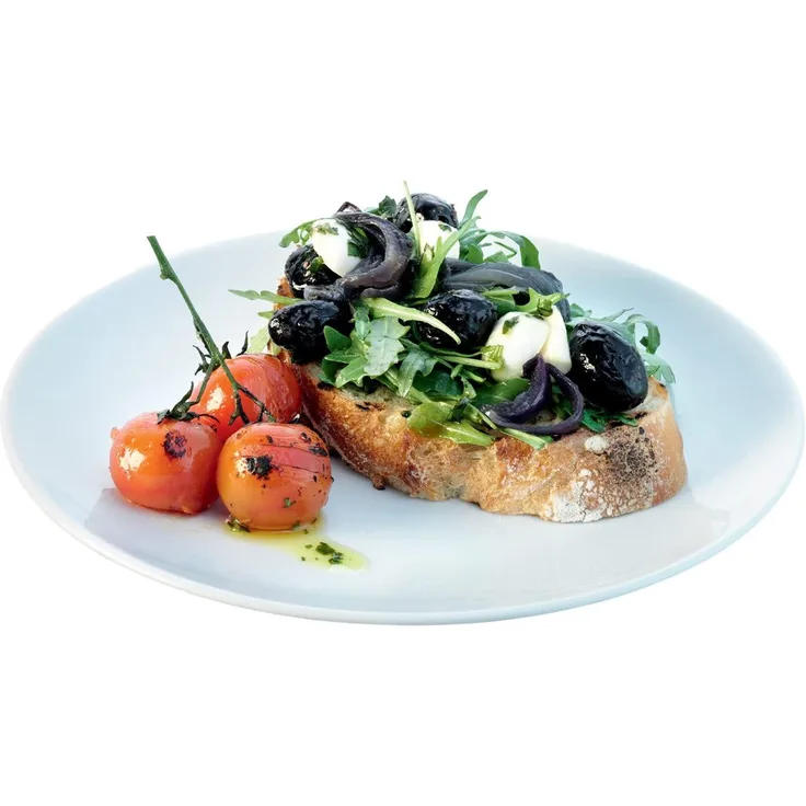 LSA International Lunch Dine 24 cm, weiß Frühstücksteller Coupe