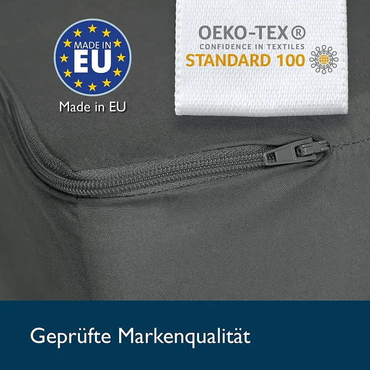 Beautissu Campix Klappmatratze, 120x195 cm Anthrazit – Bild 8