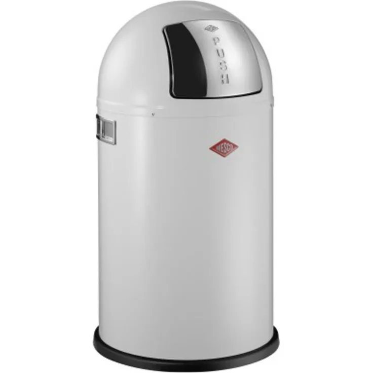 Wesco 'Pushboy Junior' Abfalleimer, Weiß, 22 L