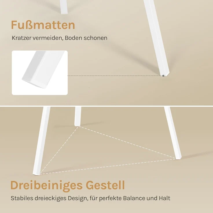 Woltu Kleiderständer, (1 St), in Baumform, freistehend, mit 9 Haken, weiß – Bild 6