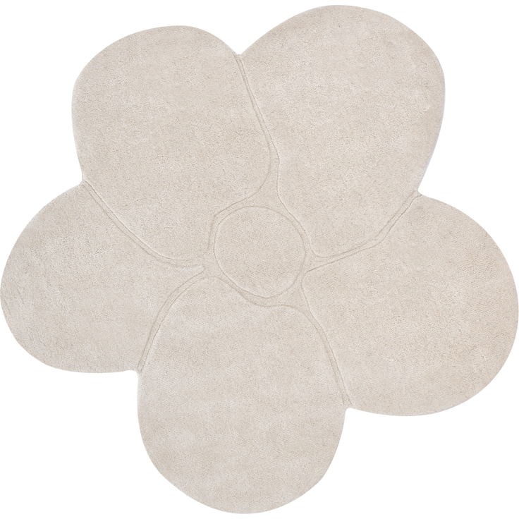 Teppich KOKKINI Hellbeige ø 140 cm Wolle