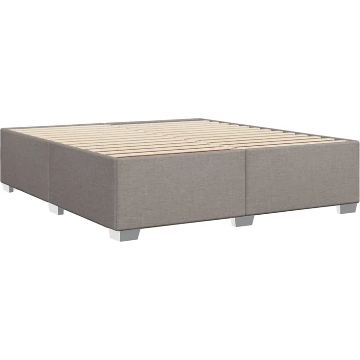 vidaXL Bettgestell ohne Matratze Taupe 180x200 cm Stoff 3284496 – Bild 5