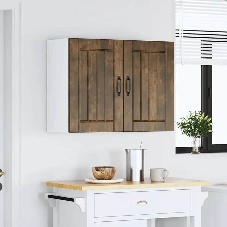 vidaXL Küchen-Hängeschrank Lucca Räuchereiche Holzwerkstoff 853832 – Bild 2
