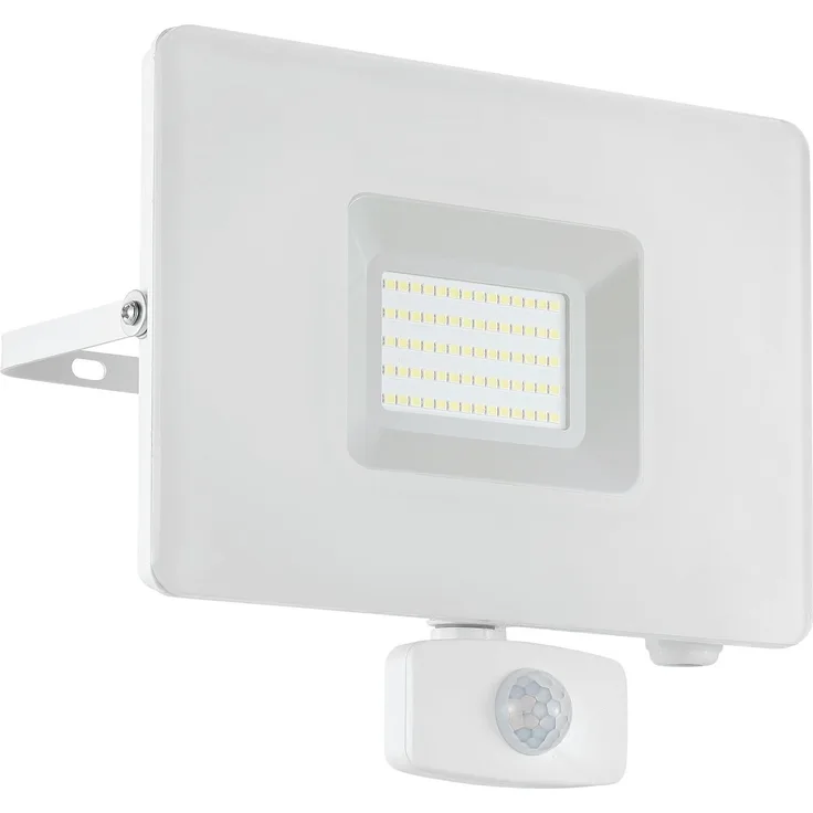 Eglo 33159 LED Outdoor Wandleuchte FAEDO 3 weiß klar L:20,5cm H:20cm T:5cm Sensor IP44