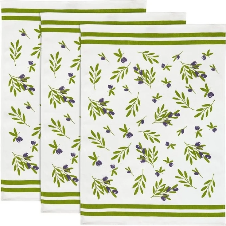 Erwin Müller Geschirrtuch Geschirrtuch 3er-Pack, Baumwolle Motiv – Bild 4