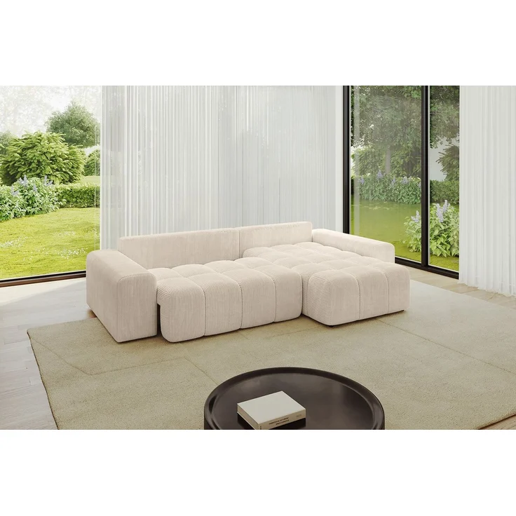 ALTDECOR Ecksofa ENIL-L, Couch mit Schlaffunktion, Wohnzimmer - Wohnlandschaft, Corner Sofa Bett Eckcouch Couch L-Form Schlafcouch Ausziehbar – Bild 3
