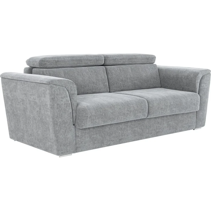 Vente-unique - RIZORA - Schlafsofa - Plastik - Kunststoff (PVC) - Grau - 230 x 223 x 93 cm – Bild 5