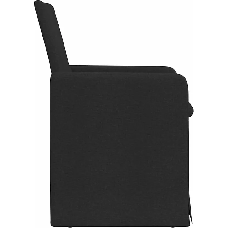 vidaXL Esszimmerstühle 2 pcs Schwarz 57 x 67 x 95 cm Stoff 42017905 – Bild 4