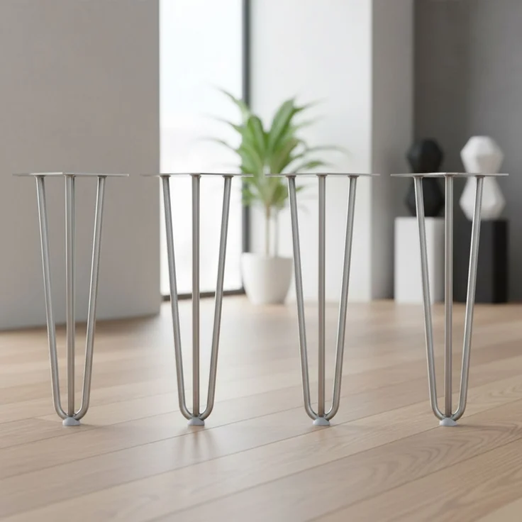 Tischbeine 4er-Set Hairpin 36 cm Haarnadelbeine Stahl Möbelfüße Tischkufen – Bild 7