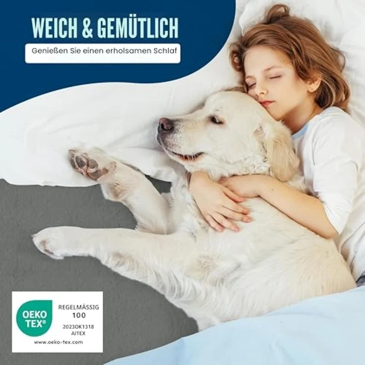 Utopia Bedding Wasserdichter Matratzenschoner für King-Size-Bett, Premium-Frottee-Matratzenbezug, 200 g/m², atmungsaktiv, taillierter Stil mit dehnbaren Taschen (grau) – Bild 5