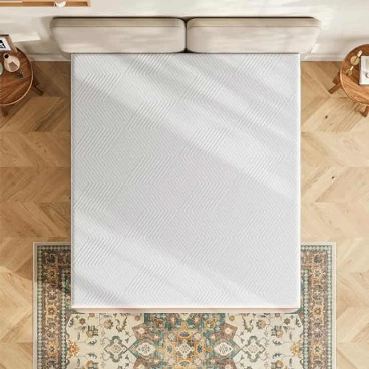 Vesgantti Schaummatratze, ergonomische Matratze Gel-Memoryschaum Matratze mit Abnehmbarer Bezug, Härtegrad H2 & H3 Öko-Tex Zertifiziert (weiß-20CM, 120 x 200cm) – Bild 6