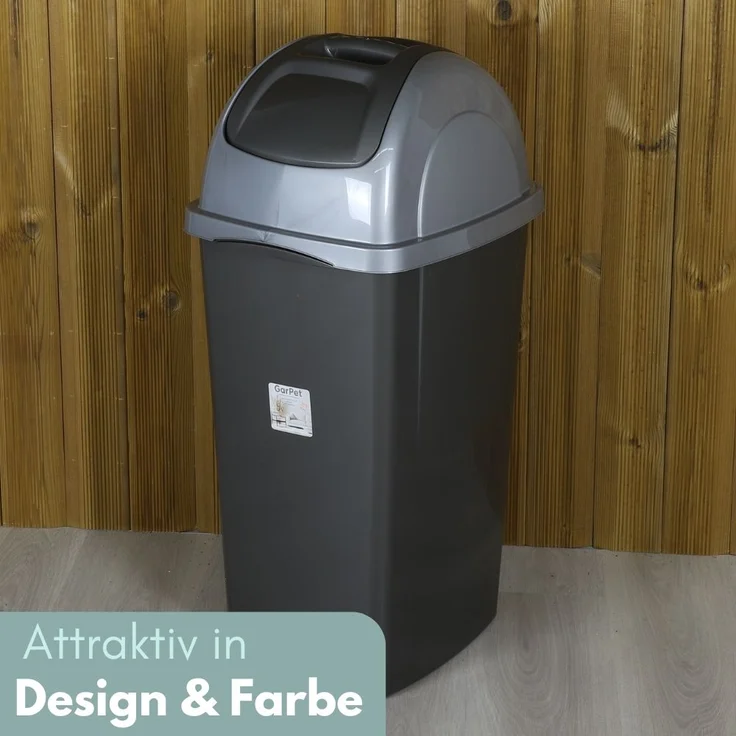 Mülleimer Schwingdeckel Mülleimer Küche 65 L Groß Schwingeimer Mülltrenner Abfalleimer Küche Mülleimer mit Deckel Küchenabfalleimer – Bild 5