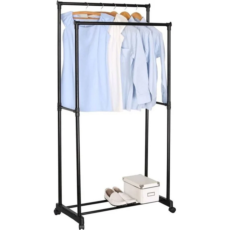 HTI-Living Kleiderständer Garderobenständer mit 2 Kleiderstangen, (Stück, 1 St, 1 Garderobenständer), Kleiderständer – Bild 1