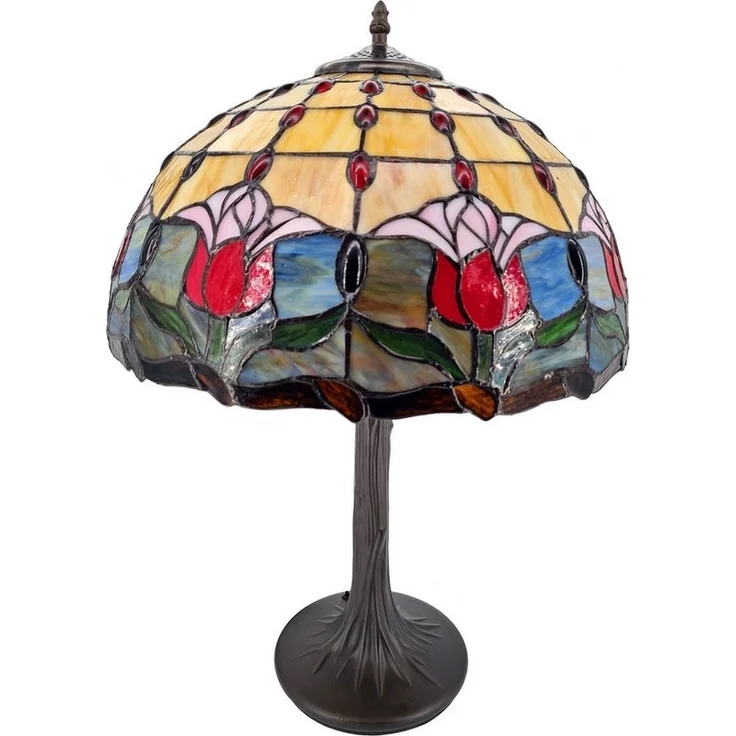 abc HOME Tischleuchte, Deckenleuchte, Stehleuchte, Farbenfroh, Tiffanystil – Bild 1