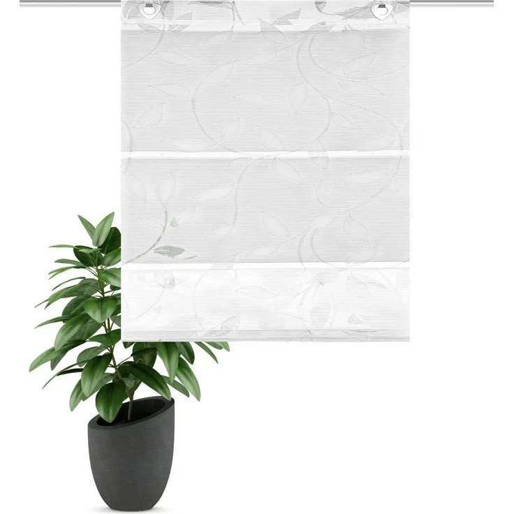 Home Wohnideen Magnetrollo Bambus 130 x 60 cm weiß – Bild 2
