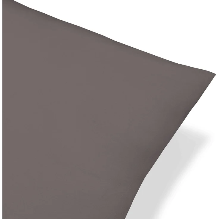 biberna Feinjersey-Kissenbezug, 2-teilig, silbergrau, 40x80 cm – Bild 2