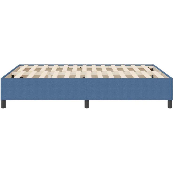vidaXL Plattformbettgestell Blau 140 x 200 cm Cordstoff 3337415 – Bild 6