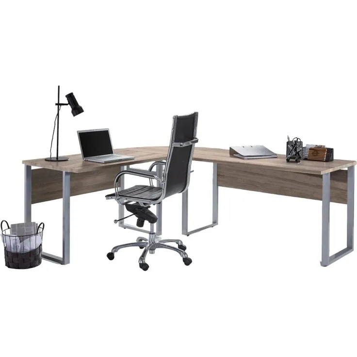 BMG Möbel Eckschreibtisch Office Edition, Schreibtisch spiegelverkehrt links und rechts montierbar