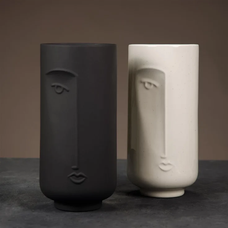 Blumenvase, 13 x 28 cm, weiß – Bild 4