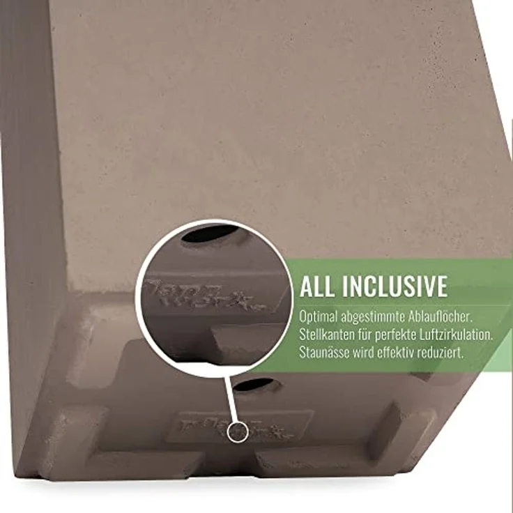 Pflanzwerk® Pflanzkübel CUBE Premium Fiberglas Blumenkübel Frostbeständig mit Lotus-Effekt, Lotus-Effekt - Handgefertigt - Eckig - Frostbeständig – Bild 4