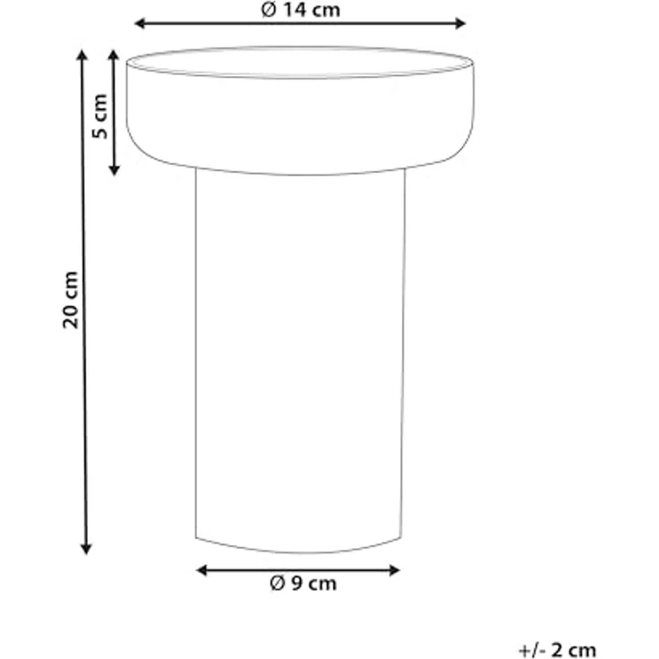 Blumenvase PLATANIA 20 cm Glas Orange – Bild 3