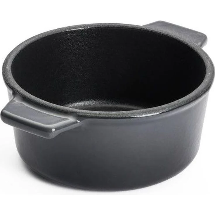 WOLL Iron Mini‑Kasserolle Set Ø 10 cm/ H: 5 cm/ 1 L zwei Teile Carbon Grey Gusseisen Induktion & Ofen geeignet spülmaschinenfest mit Deckeln – Bild 4