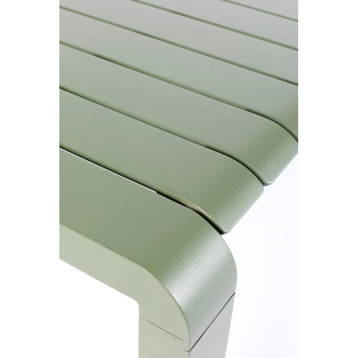 Zuiver Gartenmöbel-Set Vondel mit Tisch, 2 Stühlen & Bank, Aluminium Grün 87,2x168,5x75 cm – Bild 5