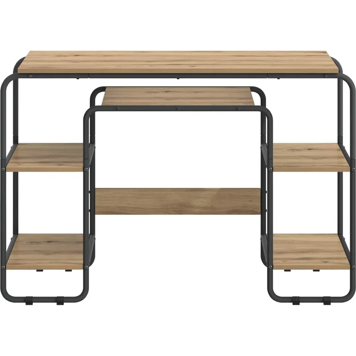 vidaXL Schreibtisch mit Stauraum Artisan-Eiche 113,5 x 52 x 75,5 cm 8008037 – Bild 3