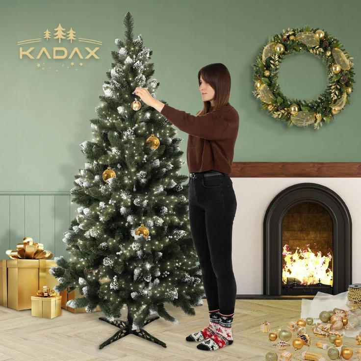 KADAX Künstlicher Weihnachtsbaum Diamond Pine 220 cm Wunderschön – Bild 9