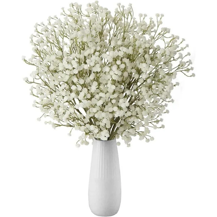 10 Stücke Künstliches Schleierkraut Gypsophila Blumenstrauß Deko Hochzeit Party
