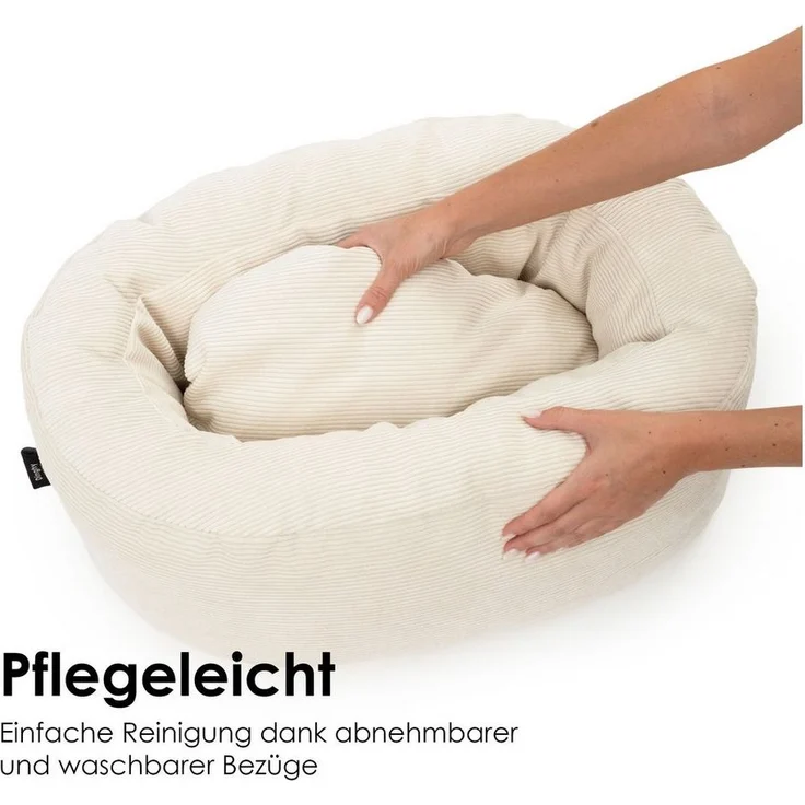 LucyBalu Tierbett DINGHY Katzenbett waschbar, Katzen Schlafplatz, Katzenkissen – Bild 2