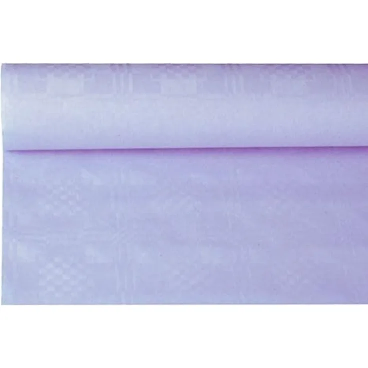 Papiertischtuch mit Damastprägung 8 m x 1,2 m flieder