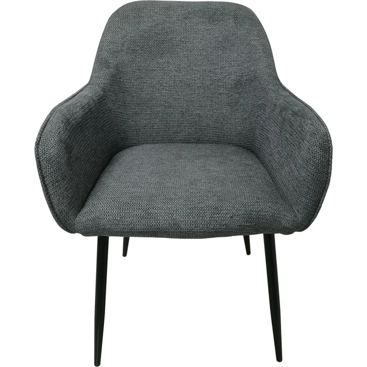 HTI-Living Albany Waffelstruktur Grau Armlehnenstuhl – Bild 2