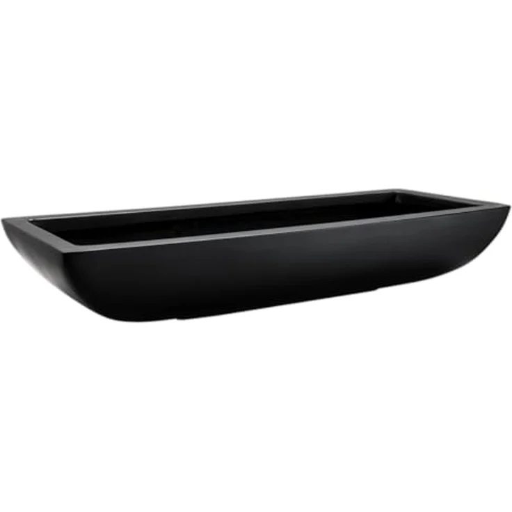 VIVANNO Pflanzschale Fiberglas ZOEY Schale, Anthrazit Matt 49x19x8 cm – Bild 1