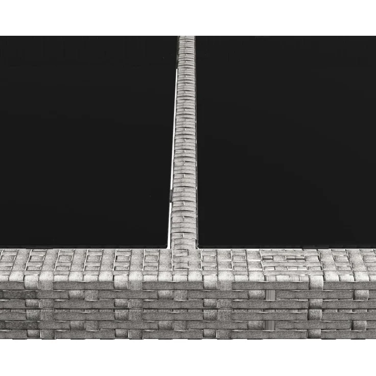 Gartentisch, Esstisch, Küchentisch Grau 200x150x74 cm Poly Rattan – Bild 4