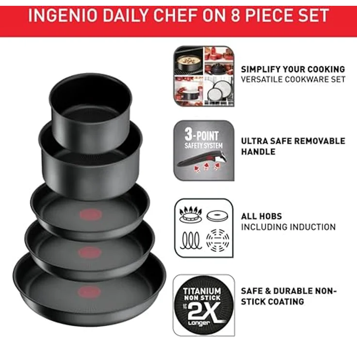 Tefal Ingenio Daily chef ON 8 pcs set – Bild 4