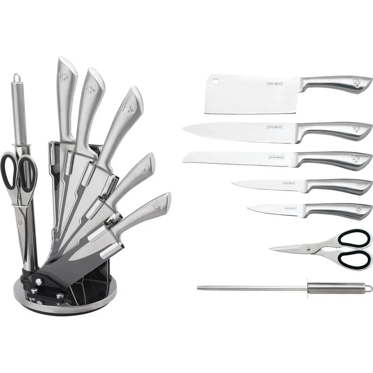 Messer Kochmesser Messerständer Messerset 8-tlg. Royalty Line silber RL-KSS600 – Bild 1