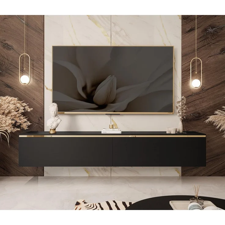 Lookway TV-Schrank AURORA Schwarz matt – Bild 3