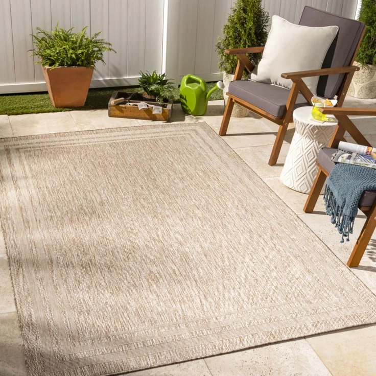 Livabliss Georgia Colos Outdoor Teppich 160x213 cm – Beige, Creme